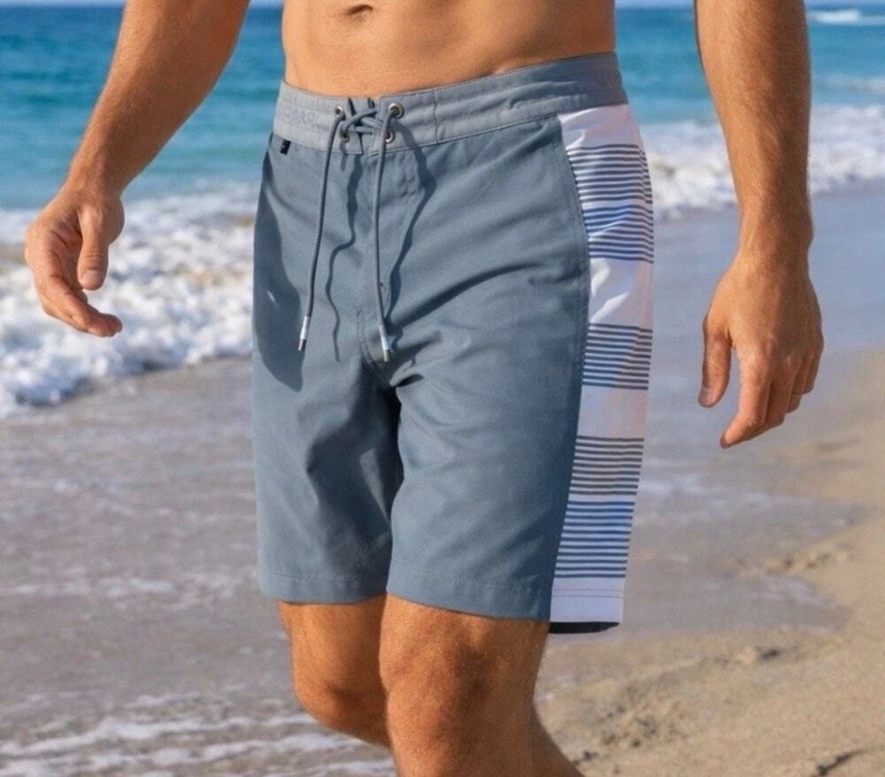 Dark Seas Boardshorts Men 34 Slate Gray Hialeah Stretch Surf Swim NWT